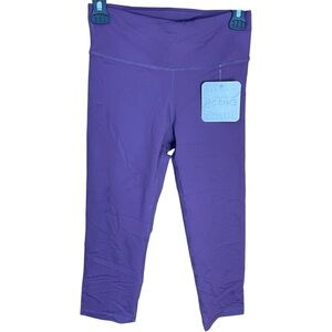 Yelete Capri Active Yoga Pants Purple NWT